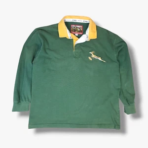 VINTAGE Cotton Traders South Africa Rugby Shirt Large L Mens Long Sleeve Top - Picture 1 of 13