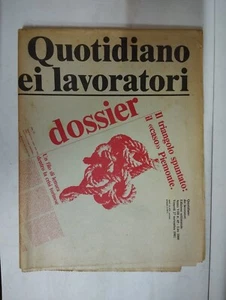 1981 11 27 QUOTIDIANO DEI LAVORATORI VENERDì 27 NOVEMBRE 1981 ANNO VIII N.45 - Picture 1 of 2