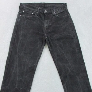 Levis Jeans Mens Size W30-W32 L28 Black Slim Straight Denim 511 - Picture 1 of 15