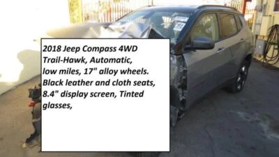 Rear View Mirror Manual Dimming With Telematics Fits 17-23 COMPASS 120950 - Image 1 of 4