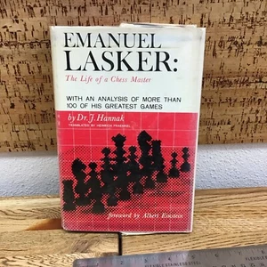 Emanuel Lasker The Life of a Chess Master By Dr. J. Hannak 1959 Hard Cover LL1 - Imagen 1 de 8