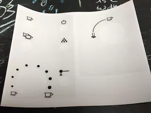 Jura Impressa E25 Tastensymbolaufkleber (glänzend) für lackierte Oberflächen *** - Bild 1 von 4