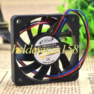 1pc ADDA AD0612HB-GA6 DC12V 0.25A 6CM 6010 3-wire Double Ball Cooling Fan - Image 1 of 2
