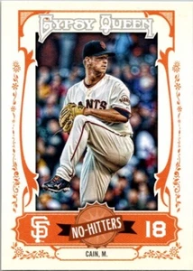 2013 Topps Gypsy Queen - No-Hitters Matt Cain #NH-MC - Picture 1 of 2