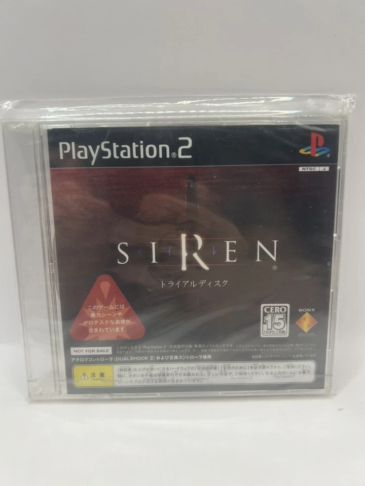 SIREN Horror Adventure Trial Demo Disc PS2 Sony Japan Import PlayStation2 Sealed - Image 1 of 4