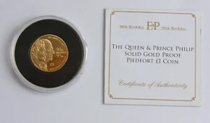 LA MÁS RARA DE TODAS LAS MONEDAS DE UNA LIBRA £1 - solo 25 acuñadas TRISTAN DA CUNHA GOLD TDC - Imagen 1 de 8