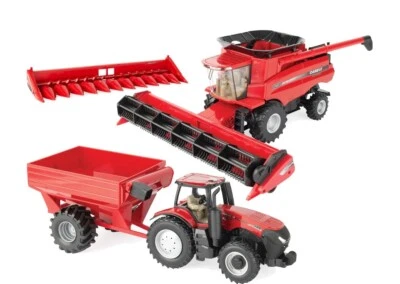 ERTL - Mietitrice CASE IH AFS 8230 con trattore Magnum 380 e rimorchio - 1/32... - Immagine 1 di 4