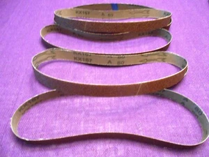 Six 1x 30 sanding belts 3-60 grit & 3-80 grit - Picture 1 of 2