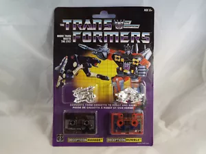 TRANSFORMERS GENERATION 1 RUMBLE AND RAVAGE REISSUE SEALED ON CARD - Picture 1 of 5