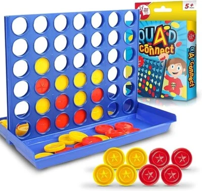Connect 4 In A Row: The Ultimate Family Board Game for Fun on the Go! - Image 1 of 4