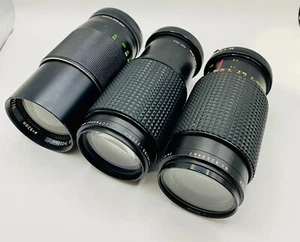 Lot Of 3 JC Penny Camera Lenses Multi-Coated Optics 80-200mm Lenses & 200mm Lens - Picture 1 of 22