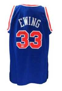 Patrick Ewing HOF Autographed Mitchell & Ness Basketball Jersey Knicks Beckett - Picture 1 of 6