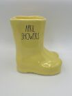 NEW RAE DUNN YELLOW APRIL SHOWERS SPRING SHOWERS RAIN BOOTS SCENTED CANDLE