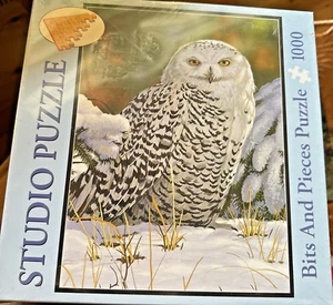 Studio Puzzle Bits and Pieces Puzzle 1000 Schneeeulen William Vanderdasson Neu im Karton - Bild 1 von 2