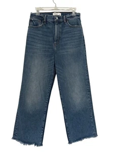 Jean Abercrombie & Fitch The Crop pierna ancha tiro ultra alto para mujer talla 29/8R - Imagen 1 de 10