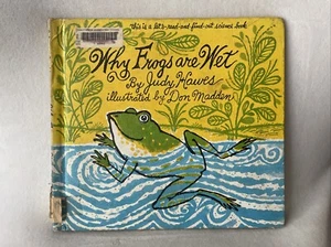 Why Frogs Are Wet By Judy Hawes Vintage Hardcover Book Ex Library - Picture 1 of 5
