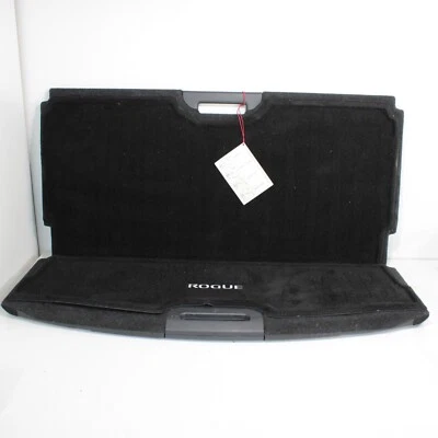 Capa de tapete de carga porta-malas Nissan Rogue 2014-2020 2 peças preta fabricante de equipamento original - Imagem 1 de 4