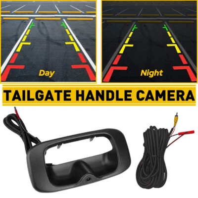 HD Tailgate Handle Backup Camera w/Wire for 1999-2006 Chevy Silverado GMC Sierra - Image 1 of 4