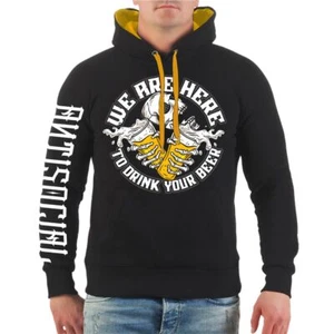 Sudadera con capucha aquí para beber tu cerveza sudadera con capucha cerveza alcohol fiesta festival  - Imagen 1 de 6
