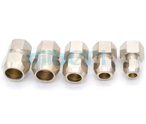 2pcs 4-12mm Tube OD X 1/8"-1/2" BSP M10 M14 M20 Female Brass Pneumatic Fitting - Picture 1 of 11