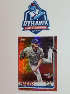 2019 Topps Opening Day Red Foil Parallel #115 Josh Hader Brewers - Picture 1 of 2