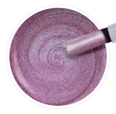 Jolifin LAVENI  Shellac Gellack - unicorn hologramm rosé 12ml UV/LED - Bild 1 von 4