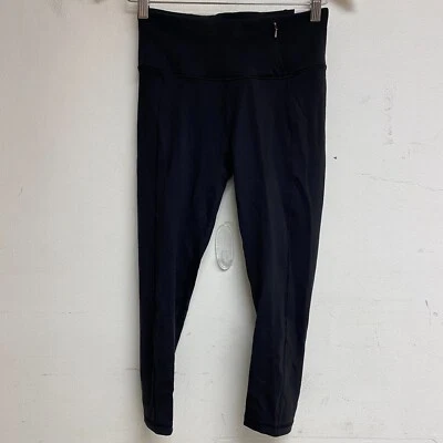 CALIA Women's Essential High Rise Capris Mid-Calf Length Pure Black WAX12151 Foto 1 de 4