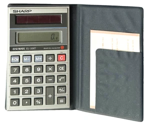 TOP VINTAGE SHARP POCKET SOLAR CELL CALCULATOR ELSI MATE EL-326T - Bild 1 von 3