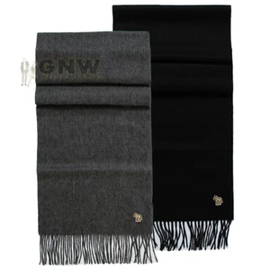 PAUL SMITH HOMBRES CEBRA LOGO CORDEROS LANA BUFANDA HECHA EN INGLATERRA Antes £60.00 - Imagen 1 de 11