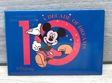 Vintage Disney Mickey Mouse Refrigerator Magnet 2 Inch Tall Decade of Dreams USA