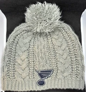 NHL Mujer ST LOUIS BLUES Adulto Tejido Invierno Sombrero/Gorro con Pompón (257) - Imagen 1 de 4
