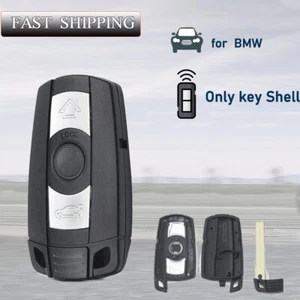 Car Key Shell For 2006-2011 BMW 1 3 5 7 Series E90 E91 E92 E60 M6 Remote Case 3B - Picture 1 of 7