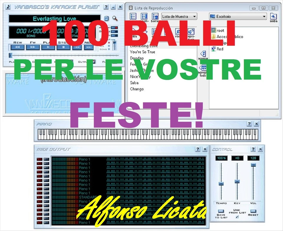 Top 100 Basi karaoke midi ballabili - Balli di gruppo - liscio - caraibici  - image 1 of 1