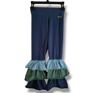 Matilda Jane 8 Paint by Numbers Benny Vintage Ruffle Bottom Leggings Blue - Picture 1 of 4