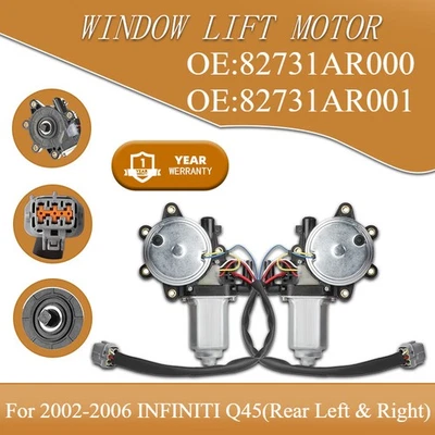 2 мотора подъема окон подходят для Infiniti Q45 2002-2006 годов выпуска 4,5 л задние левые и правые - Изображение 1 из 4