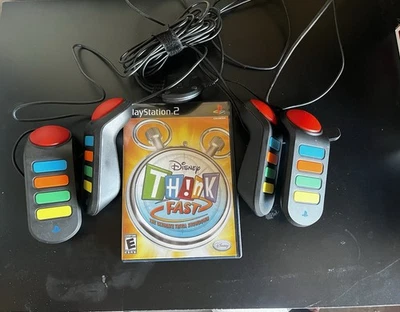 Controlador Sony PlayStation PS2 BUZZ Quiz SCEH-0005 Trivia Buzzers con juego A020 Foto 1 de 4