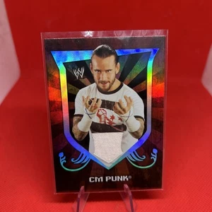 2011 TOPPS WWE CLASSIC CM PUNK Event Worn Shirt Relic SP AEW UFC Wrestling - Picture 1 of 2