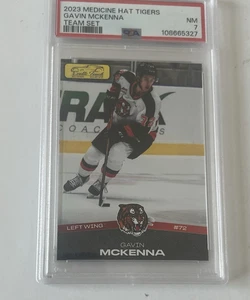 2023 GAVIN MCKENNA MEDICINE HAT TIGERS TEAM SET WHL ~ PSA 7 NM - Picture 1 of 2