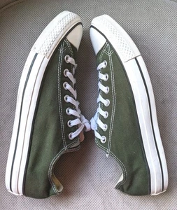 Sneakers basse Converse All-Star Chuck Taylor in tela, verde muschio, uomo 9 - Foto 1 di 8