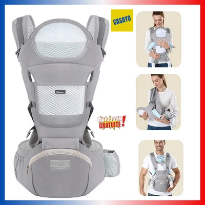 Porte-Bébé Ergonomique Hipseat Ventral Kangourou Confort Voyage Bébé Face Avant - Photo 1/4
