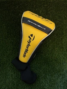 Taylormade RBZ Stage 2 Driver Head Cover Rocketballz Black Silver Yellow - Picture 1 of 5