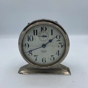 Westclox Big Ben Silver Alarm Clock Art Deco Working Vintage 1927 #W3778 - Picture 1 of 7
