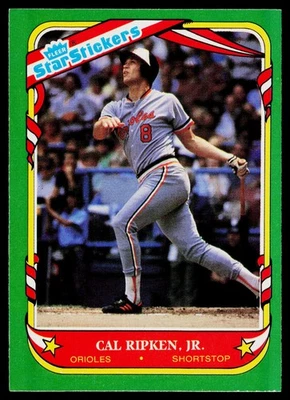 1987 Fleer Star Stickers SET-BREAK #101 Cal Ripken, Jr. EXMINT-NM, (HUCK'S) - Image 1 of 2