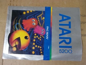 Vtg Atari 5200 Pac-Man Game Cartridge Instruction Paper Book Manual Pamphlet Old - Picture 1 of 3