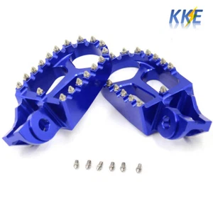 KKE Blue Foot Pegs Foot Rest Pedal Fit KTM SX SX-F XCF 125 250 350 450 2016 2021 - Picture 1 of 12