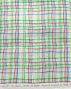 KidStuff Primary Color Plaid BTY Cheri L Strole Moda Cotton Sew Quilt Fabrics - Picture 1 of 3