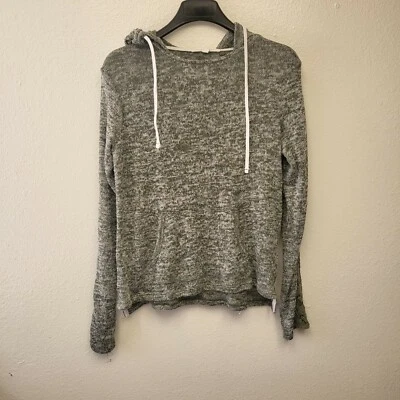 Aeropostale Sudadera con Capucha Mujer Talla M Verde Elástico Cordones Bolsa Bolsillo Mancha Foto 1 de 4