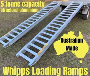 5T Capacity Excavator Loading Ramps 3.6 M x 450 mm track width Australian Made - Picture 1 of 12