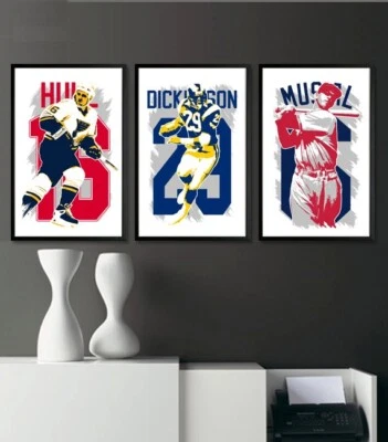 ST. LOUIS GOATS art print/poster FAN PACK 3 PRINTS! Blues Cardinals Rams - Image 1 of 4
