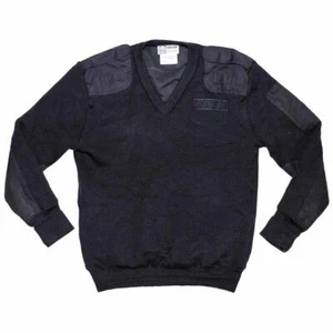 Pullover der Britischen Polizei gebraucht winddicht blau Wolle Arbeitspulli  - Bild 1 von 20